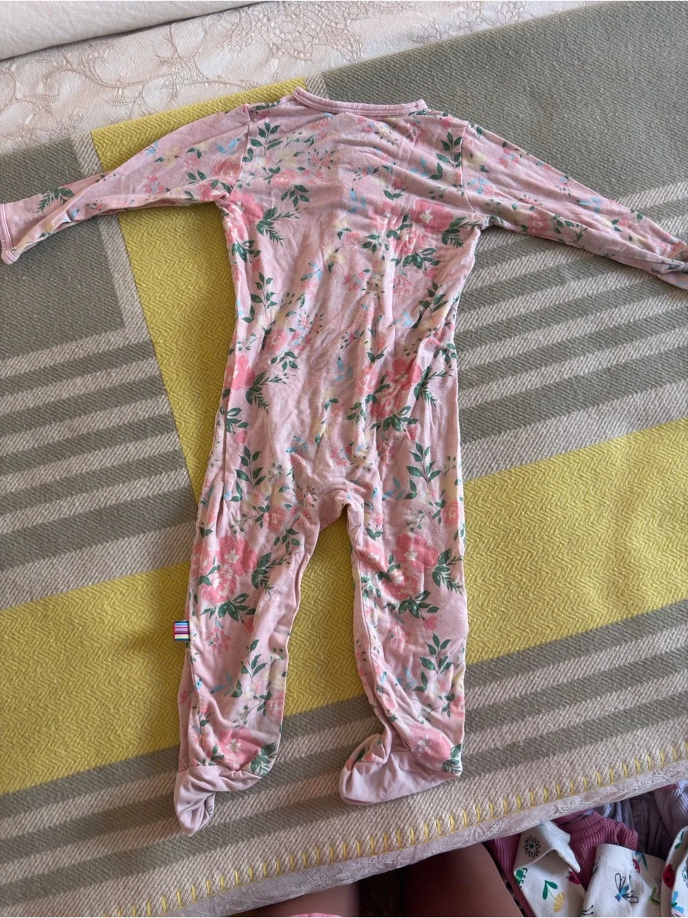 Magnetic Me Pink Floral Footed Pajamas